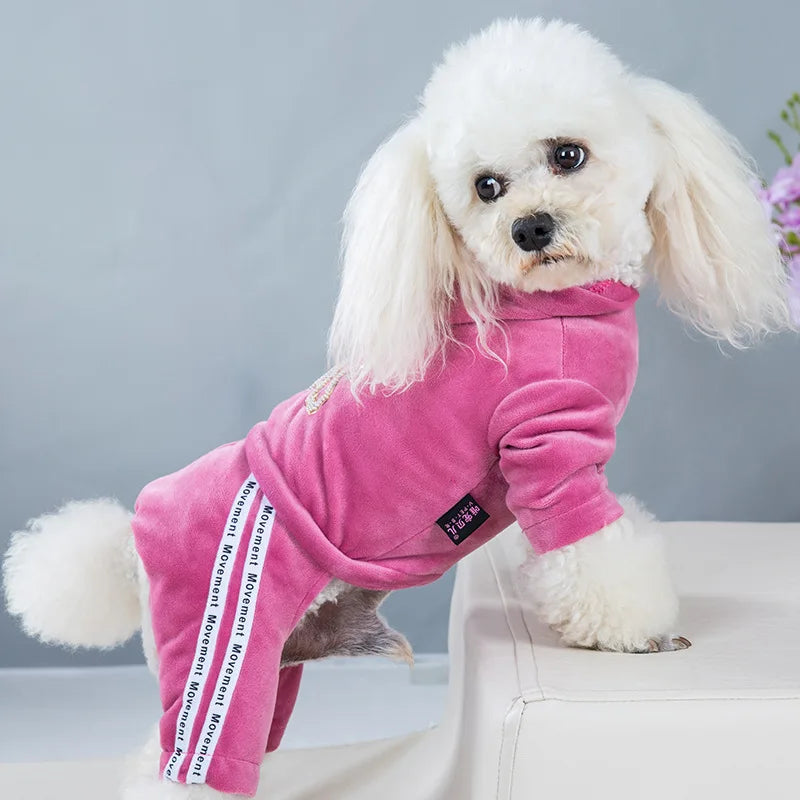 Warm Winter Overalls Jumpsuit for Small Dog Chihuahua Puppy Clothes