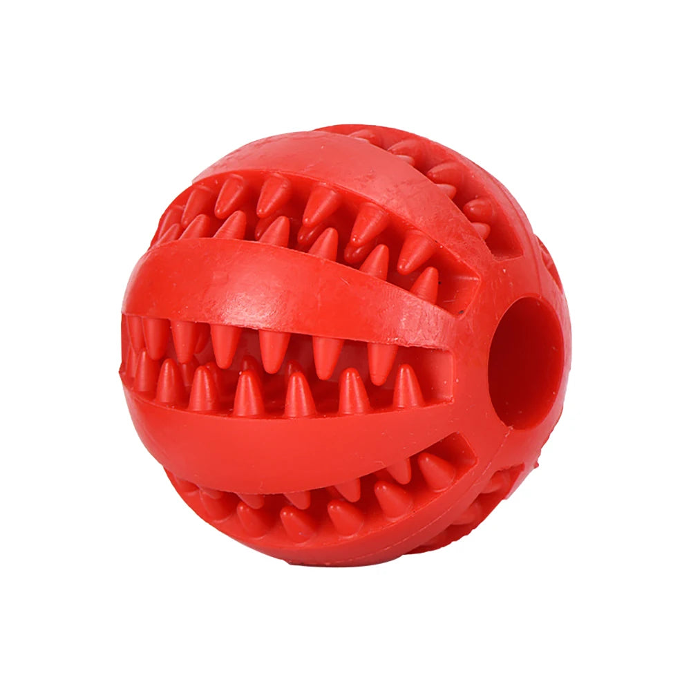 Interactive Elasticity Chew Tooth Cleaning Rubber Food Ball Dog Toy