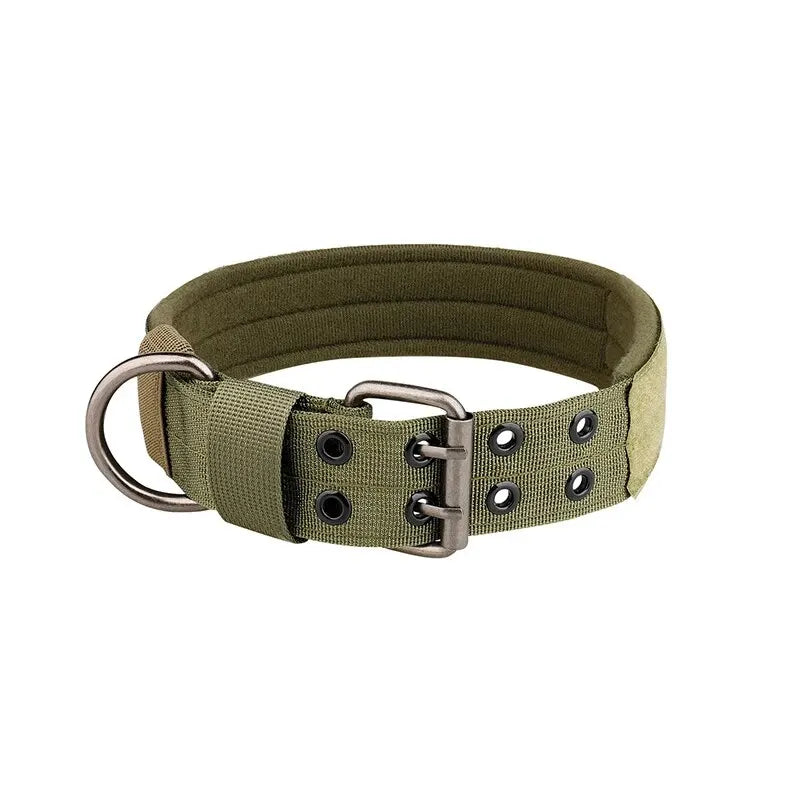 Medium To Large Nylon Tactical Dog Collar Adjustable And Durable