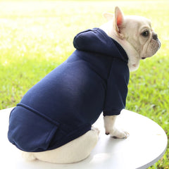 Autumn And Winter Small Thickening Warm Solid Color Dog Clothes