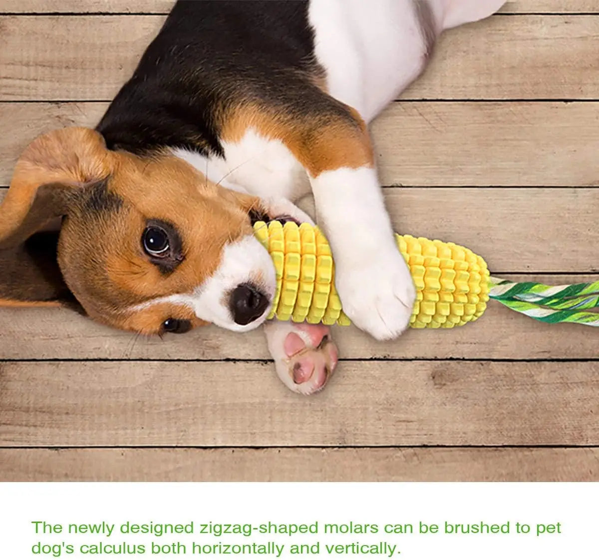 Puppy Clean Teeth Corn Toys Aggressive Chewers Medium Large Dog