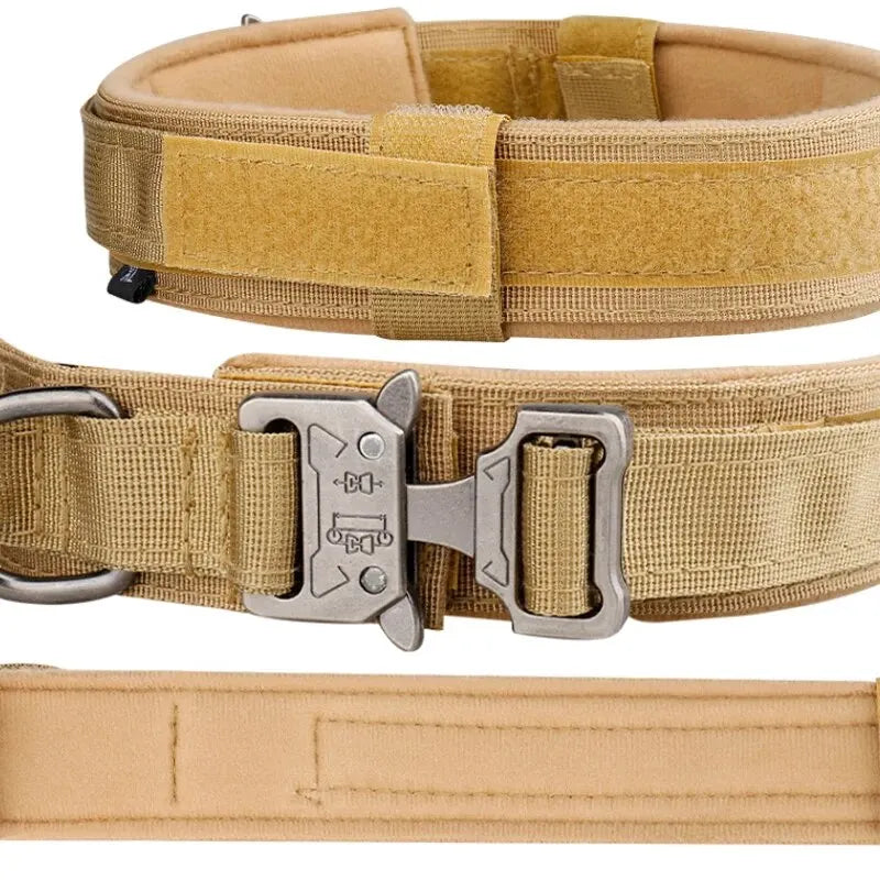 Adjustable And Durable Tactical Dog Collar For Medium Large Dogs