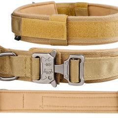 Adjustable And Durable Tactical Dog Collar For Medium Large Dogs