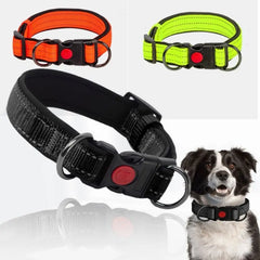 Reflective Padded Durable Strong Ring Safety Nylon Pet Dog Collar