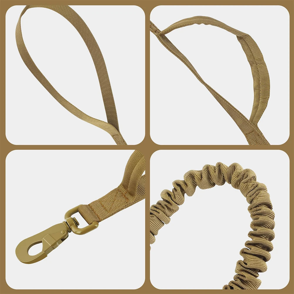 Adjustable Quick Release Elastic Leads Rope With 2 Control Handle
