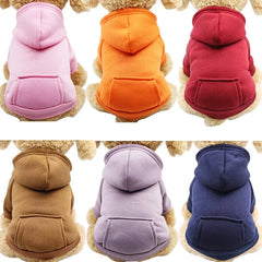 Autumn And Winter Small Thickening Warm Solid Color Dog Clothes