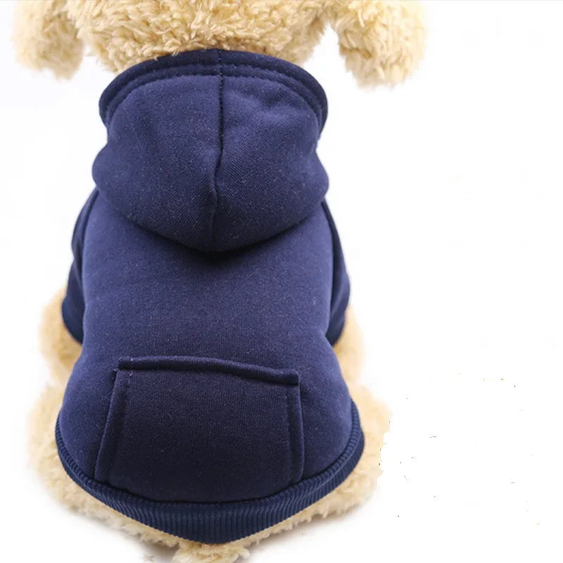 Autumn And Winter Small Thickening Warm Solid Color Dog Clothes