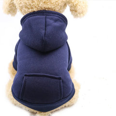 Autumn And Winter Small Thickening Warm Solid Color Dog Clothes
