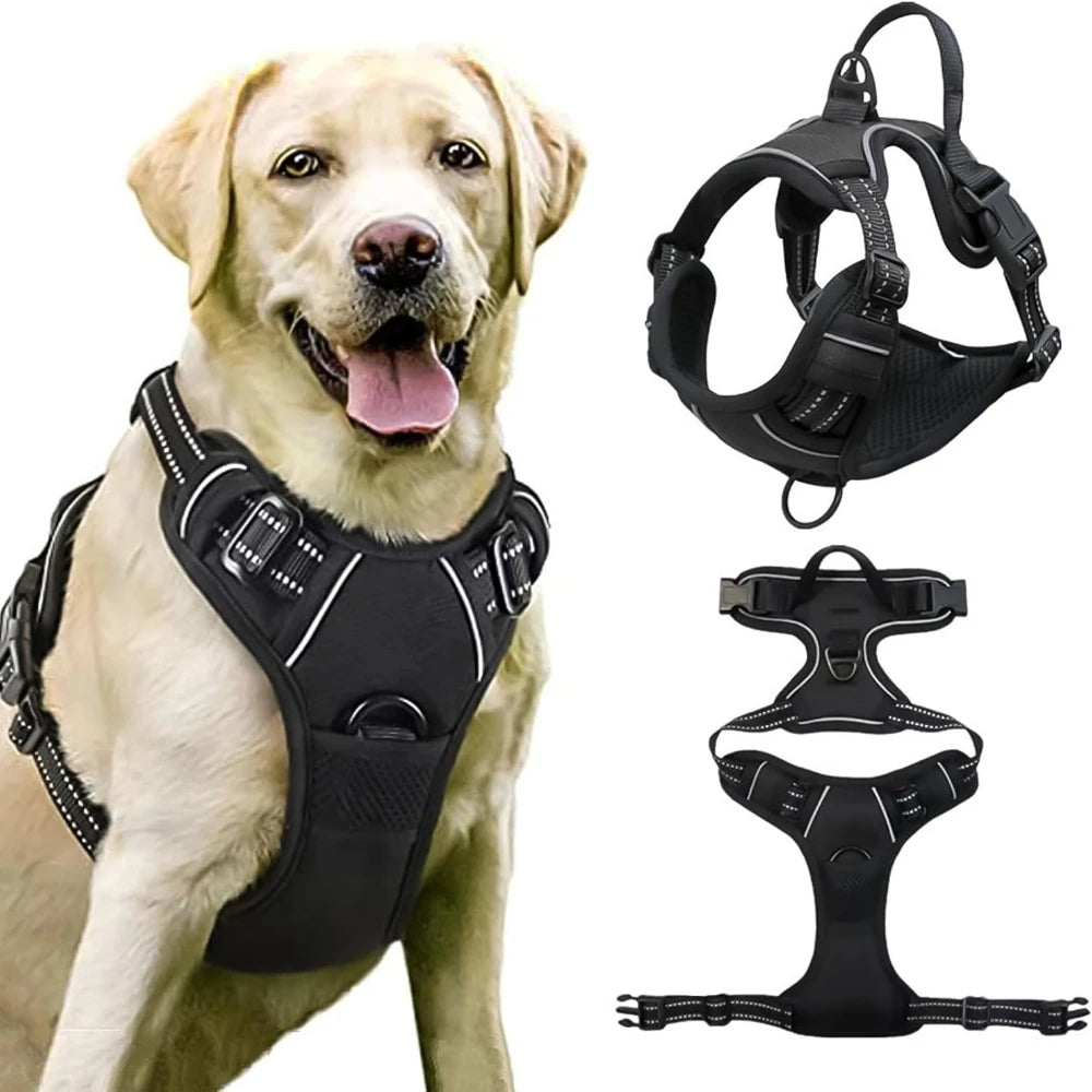 No Pull Chest Traction Medium Dog Vest Adjustable Dog Harness