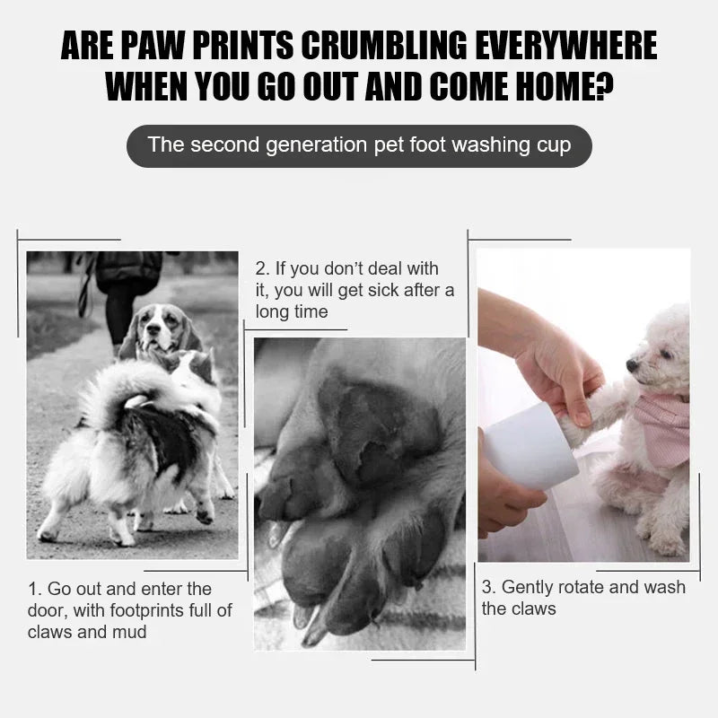Dog Paw Cleaner Foot Clean Cup for Quick Foot Washing Tool