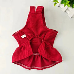 Small Dog Puppy Autumn Winter Cute Costume Pet Clothes Dog Dresses