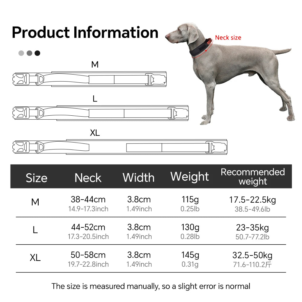 Dog Collar with Innovative Magnetic Adjustable for Large Dogs Accessories