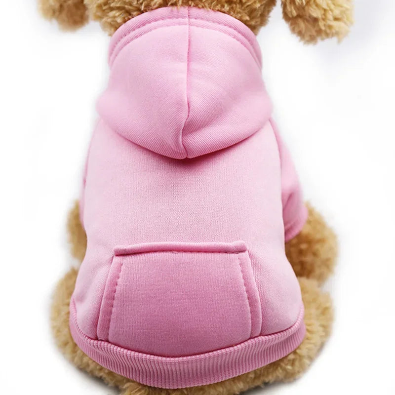 Autumn And Winter Small Thickening Warm Solid Color Dog Clothes