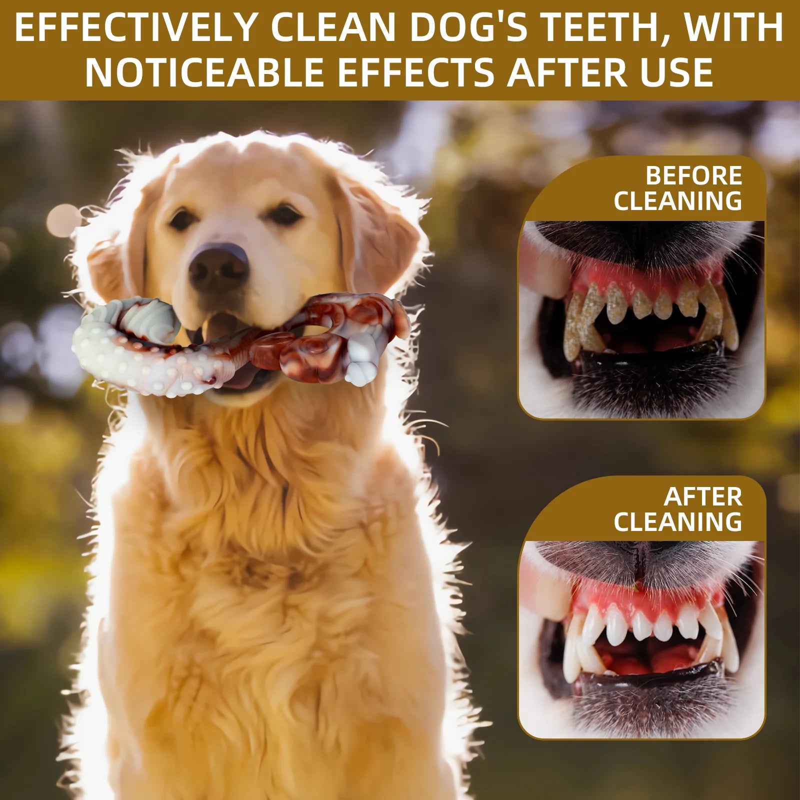 Beef Flavor Nylon Chew Toys Tough Dog Toys for Medium/Large Dogs