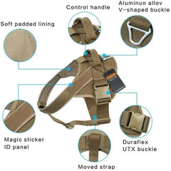 German Shepherd Pectoral Dog Harness Nylon Adjustable Training