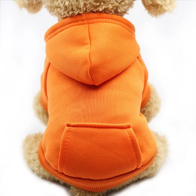 Autumn And Winter Small Thickening Warm Solid Color Dog Clothes