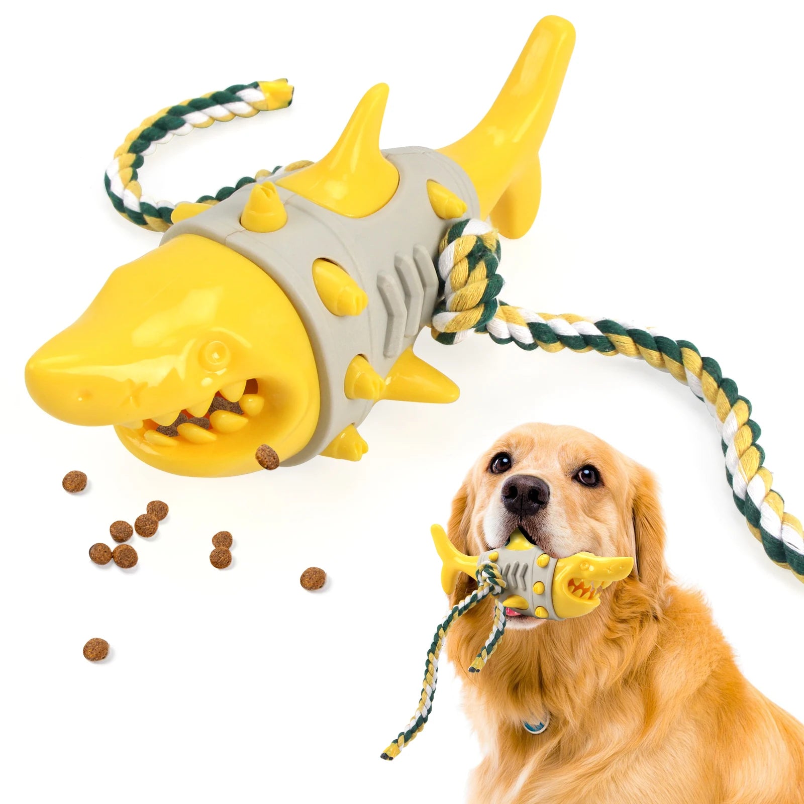 Pet Safe Rubber Teeth Cleaning Grinding Toys Chewing Food Dog Toys