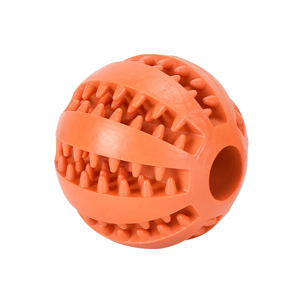 Interactive Elasticity Chew Tooth Cleaning Rubber Food Ball Dog Toy