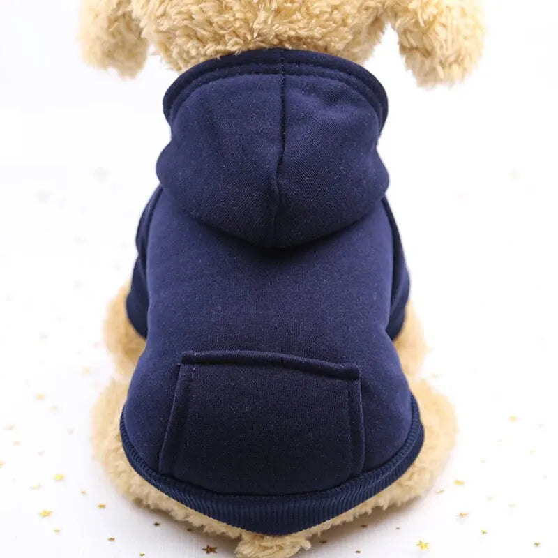 Autumn And Winter Small Thickening Warm Solid Color Dog Clothes