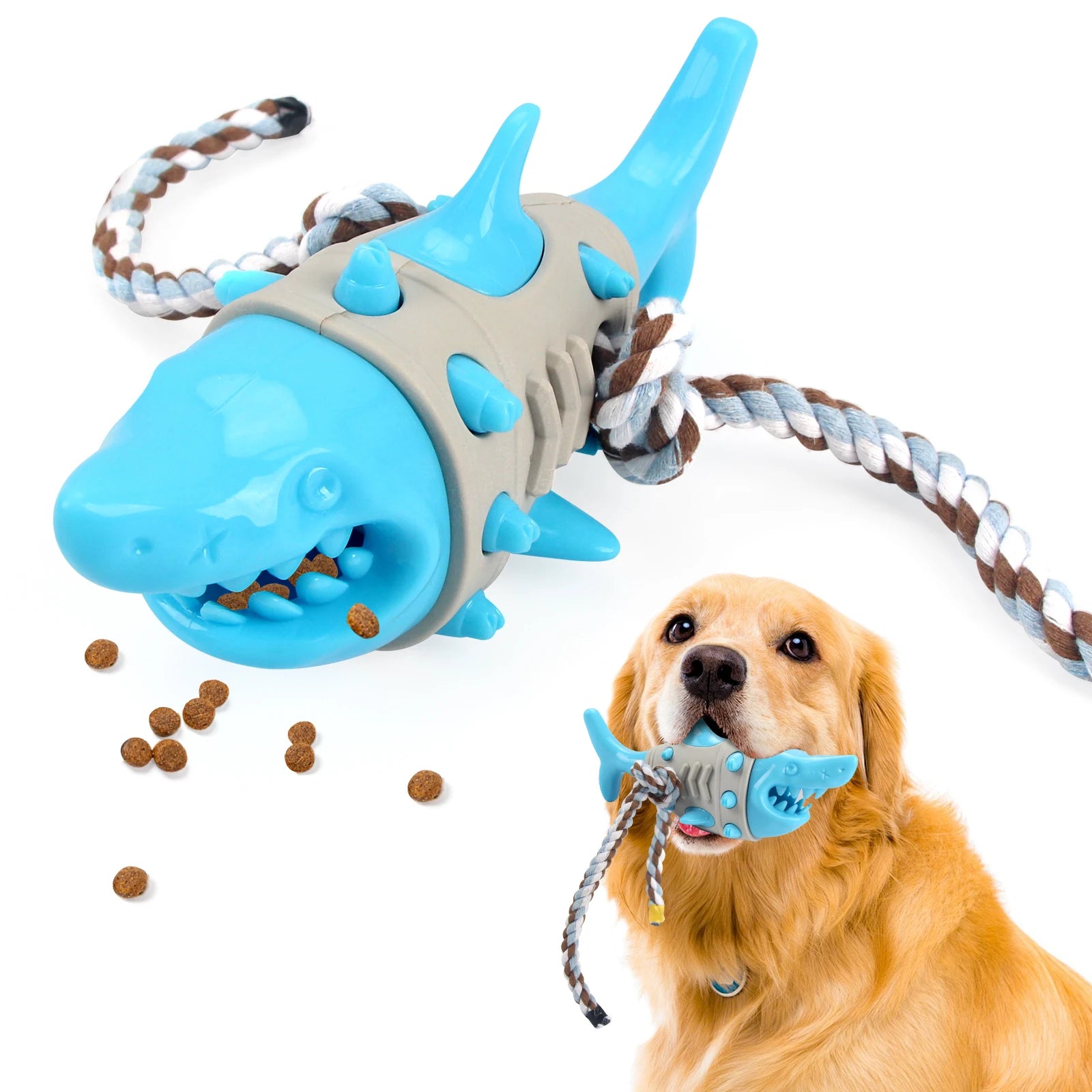 Pet Safe Rubber Teeth Cleaning Grinding Toys Chewing Food Dog Toys