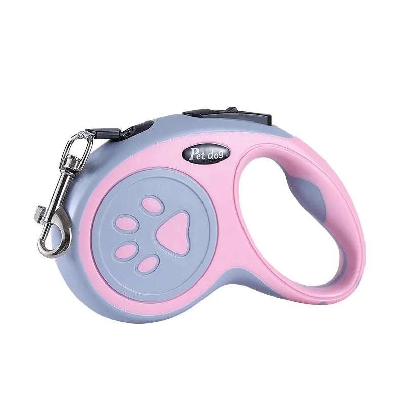 Nylon Dog Leash Automatic Retractable Durable Lead Extending Walking Running