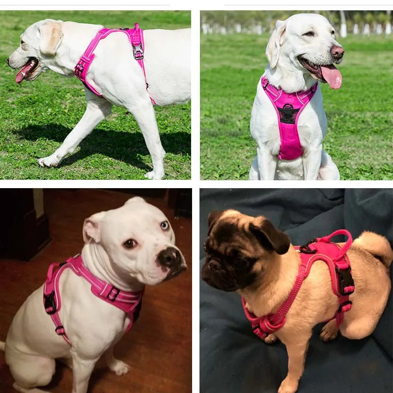 Reflective Adjustable Breathable Vest Chest Strap Pet Dog Harness
