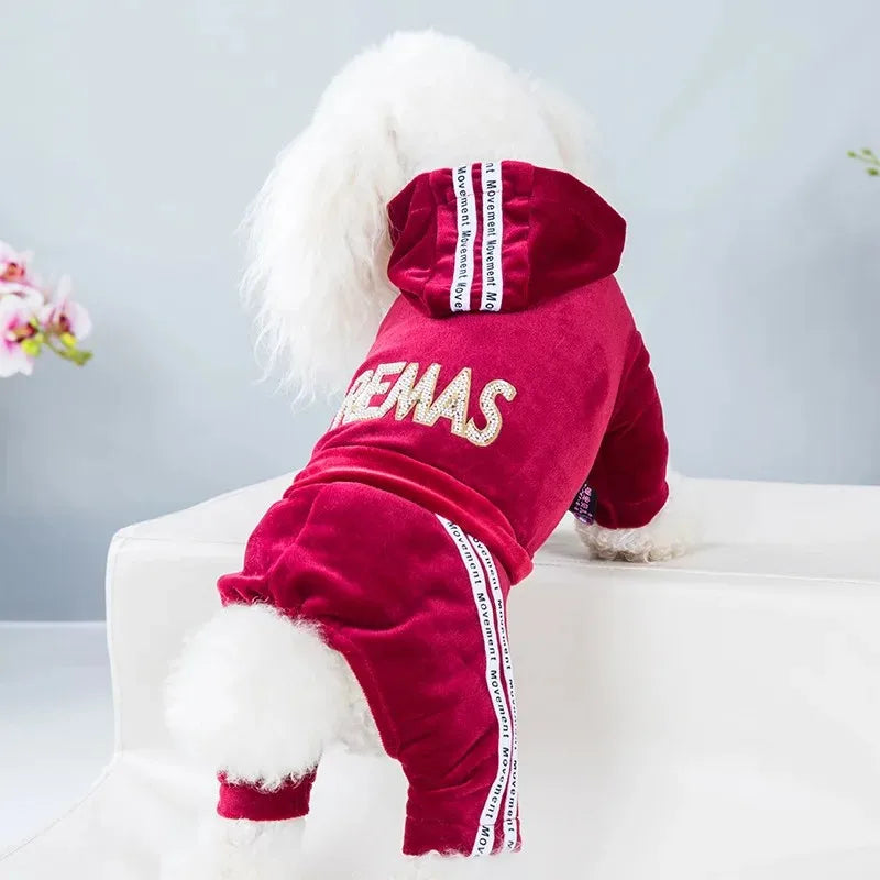 Warm Winter Overalls Jumpsuit for Small Dog Chihuahua Puppy Clothes