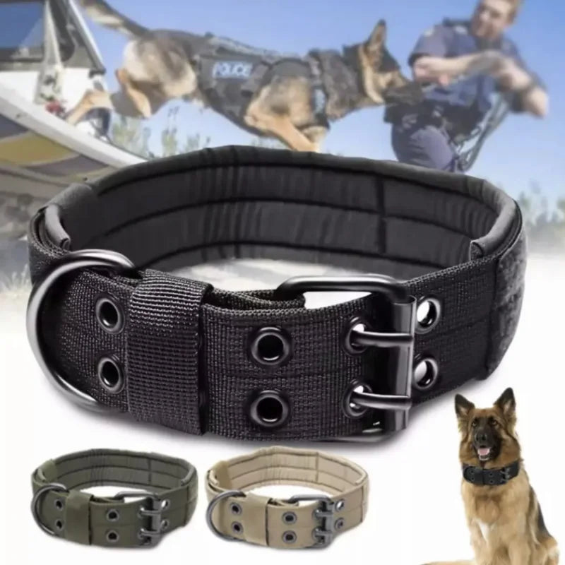 Adjustable Classic Reflective Training Military Nylon  Dog Collar