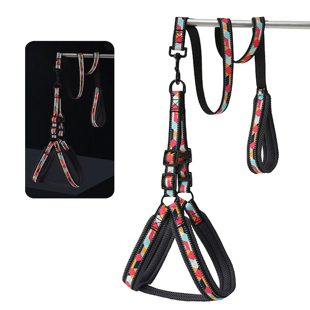 No Pull Reflective Adjustable Padded Dog Harness Leash Set