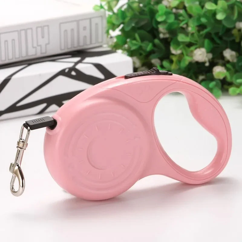 Nylon Dog Leash Automatic Retractable Durable Lead Extending Walking Running