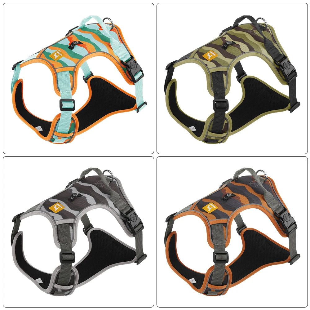 Reflective Soft Padded Adjustable Fit Training Walking Dog Harness