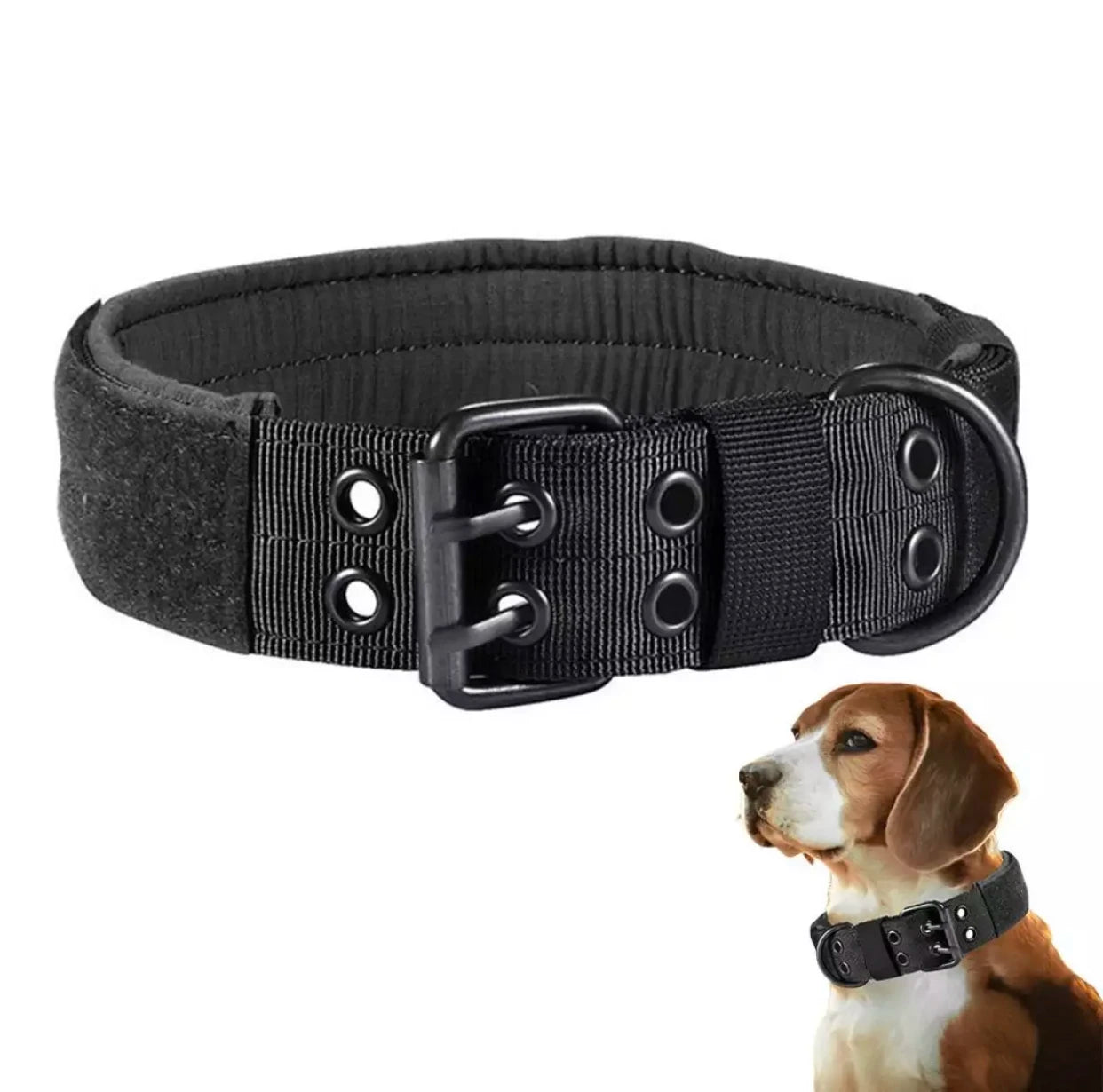 Adjustable Classic Reflective Training Military Nylon  Dog Collar