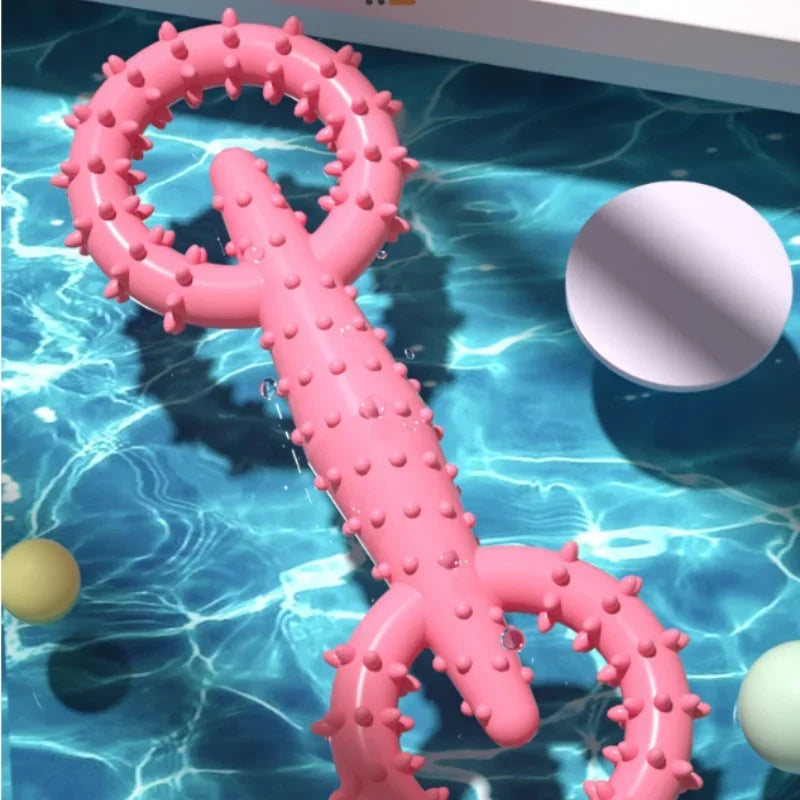 Indestructible Pull Ring Dog Toys Interactive Chew Puppy Chewing Toy