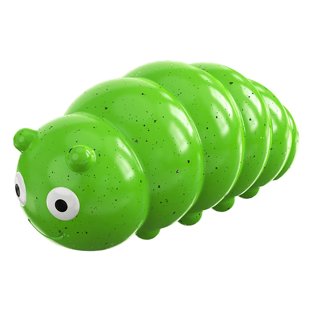 Caterpillar Squeaky Plush Chew Toys for Puppies Small Medium Large Dog