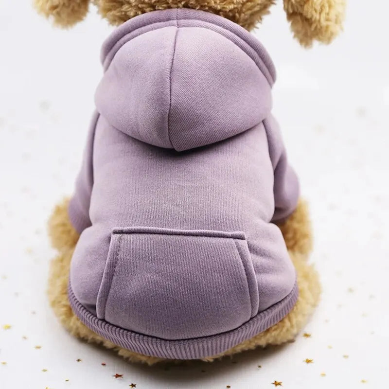 Autumn And Winter Small Thickening Warm Solid Color Dog Clothes